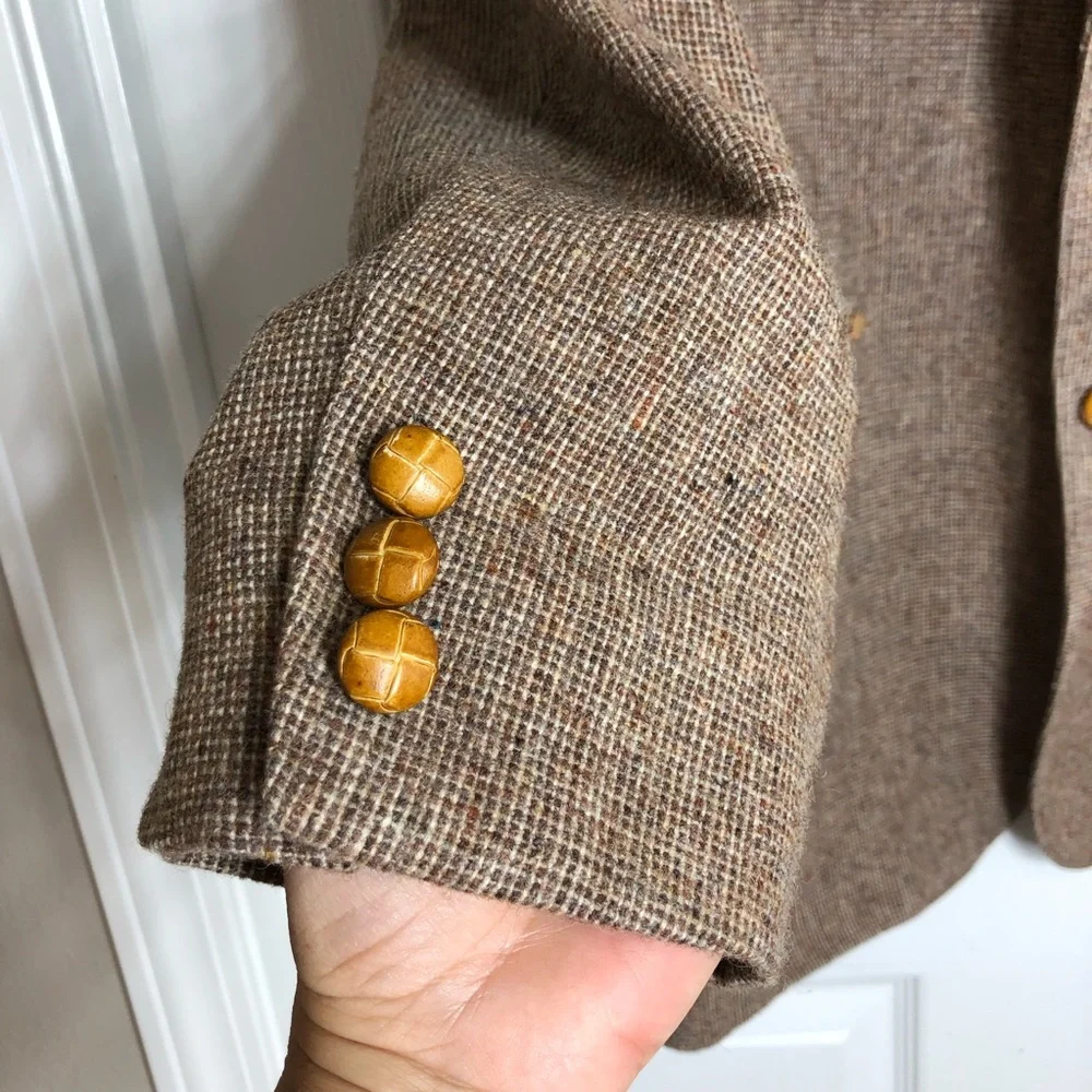 FIORAVANTI Design For Brookfield 90s Wool‎ Sports Coat Tweed Blazer Jacket 40R